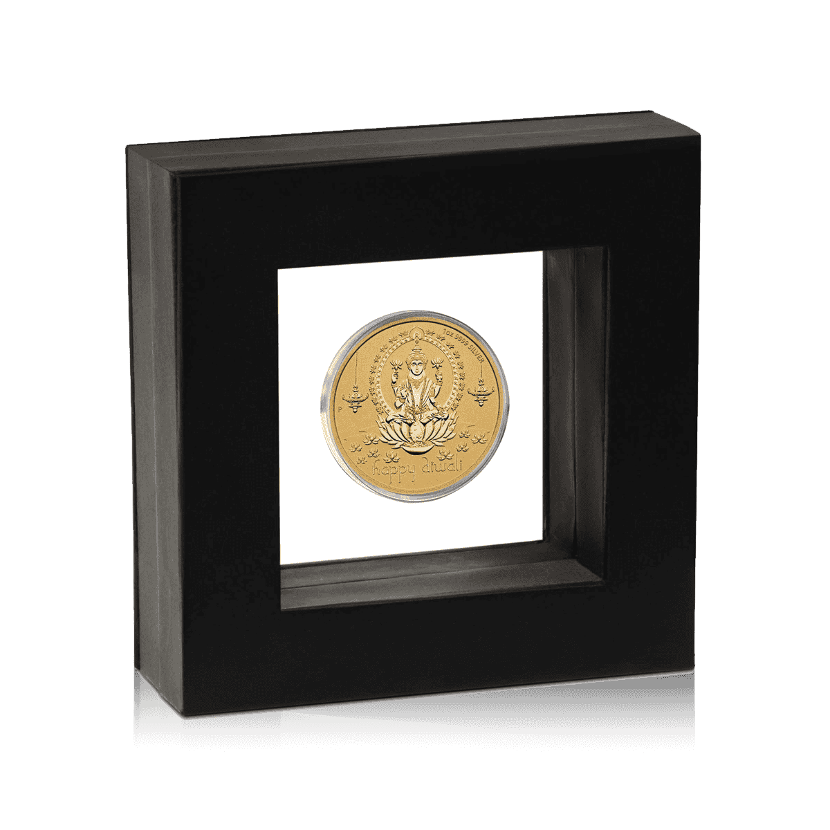 1oz Silver Diwali Edition Gold Plated Laxmi & Ganesh Box Set (2022) 4